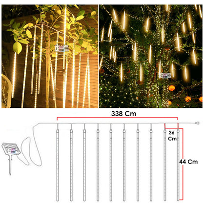 Meteoros Solares de 44 Cms Instalación de Navidad de 3 Metros